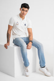 Polo Republica Men's Horse Rider & PRC Crest Embroidered Short Sleeve Polo Shirt Men's Polo Shirt Polo Republica 