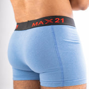 Max 21 Men's Stretch Jersey Boxer Shorts - Pack Of 2 Men's Underwear SZK 