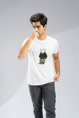 Polo Republica Men's Polo Hoodie Bear Printed Tee Shirt