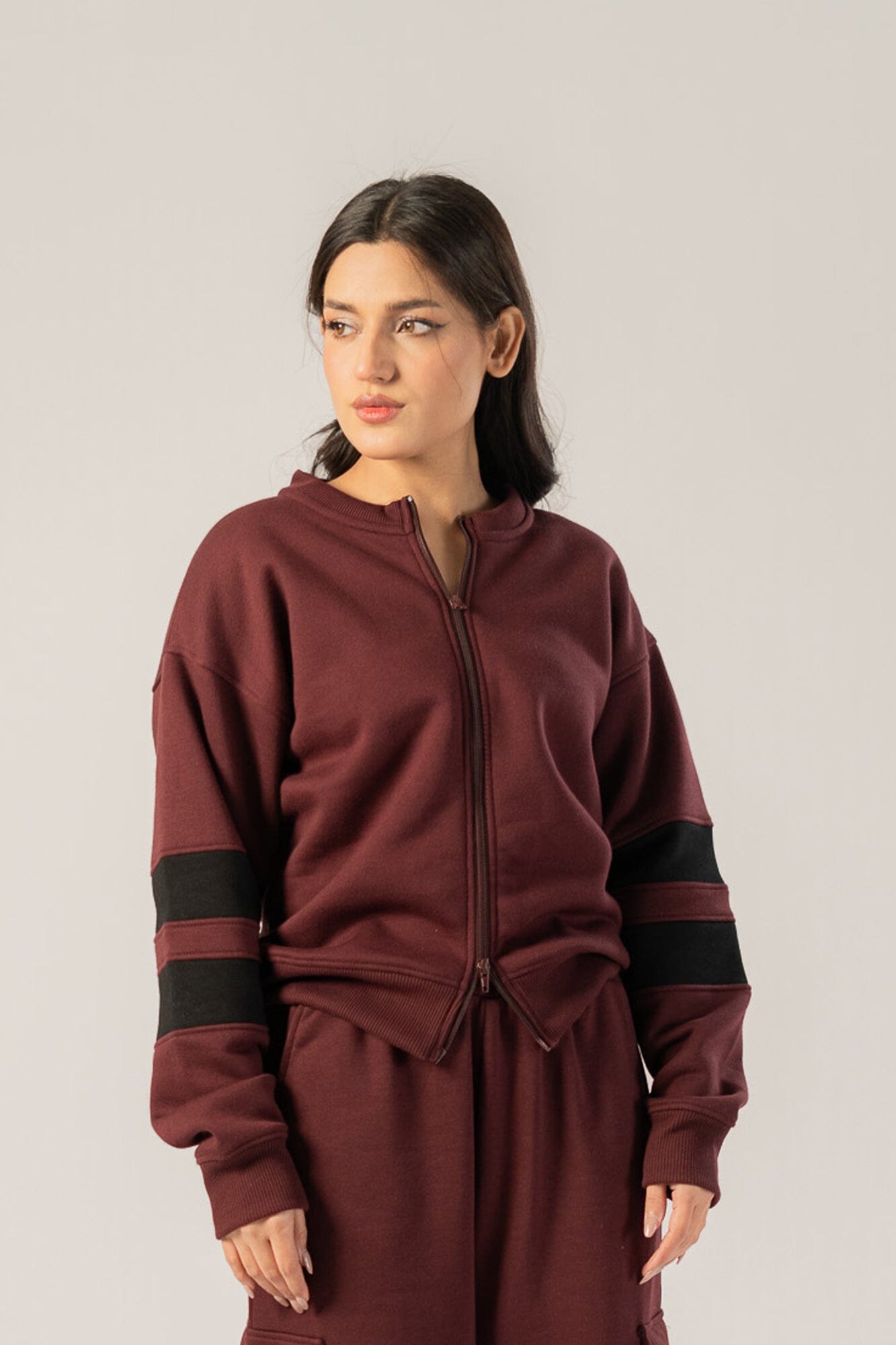 East West Women's Fleece Zipper Jacket Women's Sweat Shirt East West 