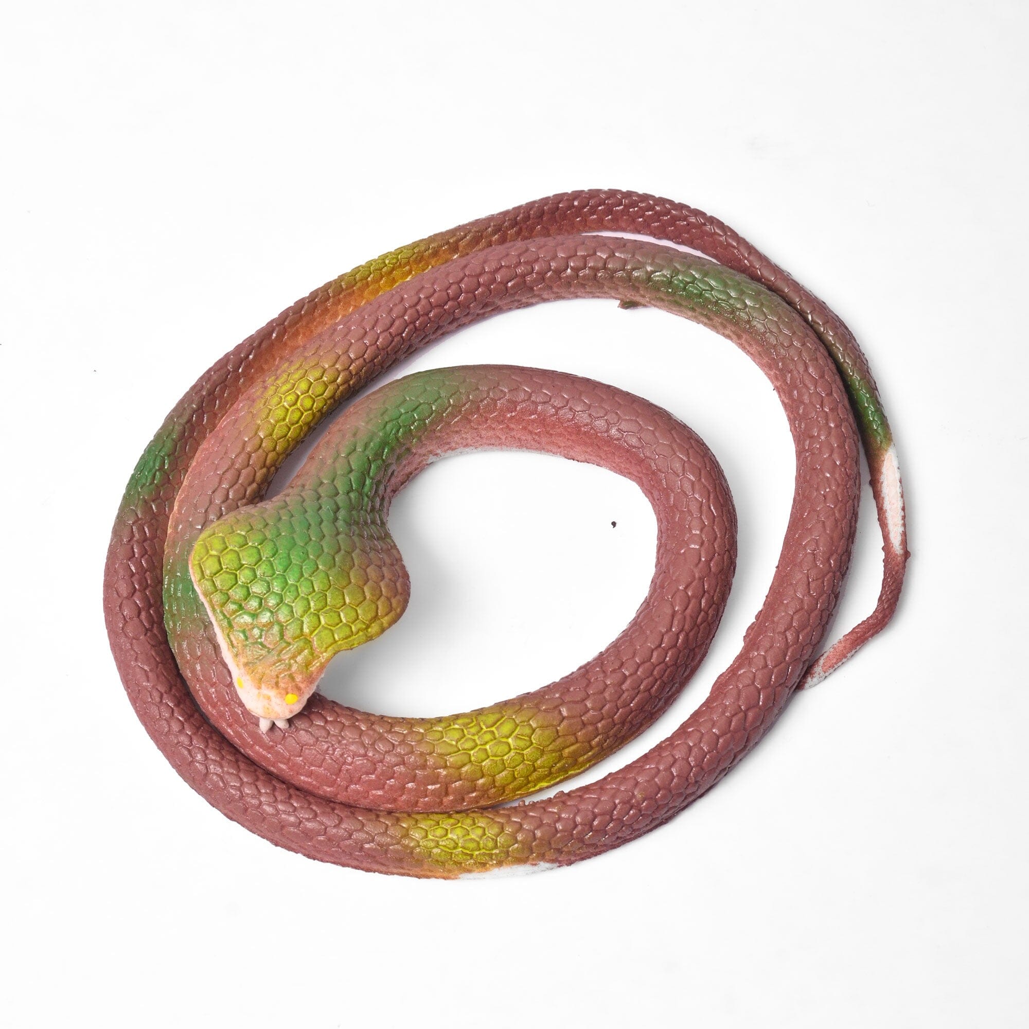 Kid's Realistic Rubber Snake Toy Toy RAM Brown 