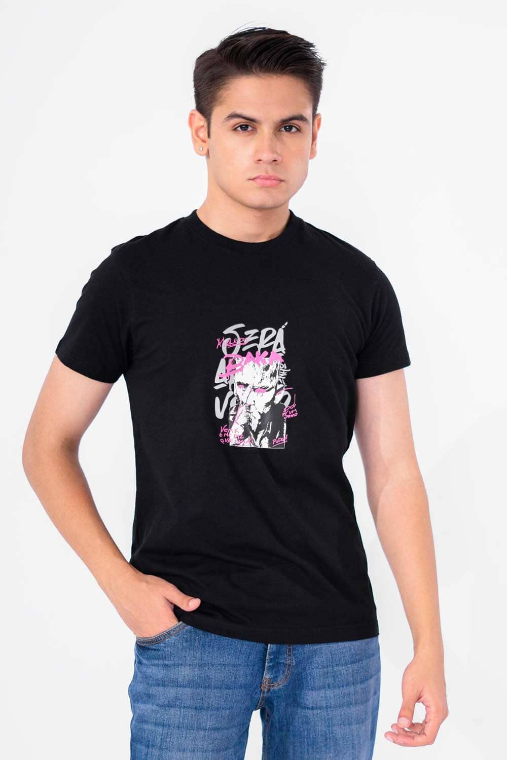 Polo Republica Men's Baka Printed Crew Neck Tee Shirt