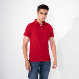 Polo Republica Men's Essentials Tailored Collar Pocket Polo Shirt