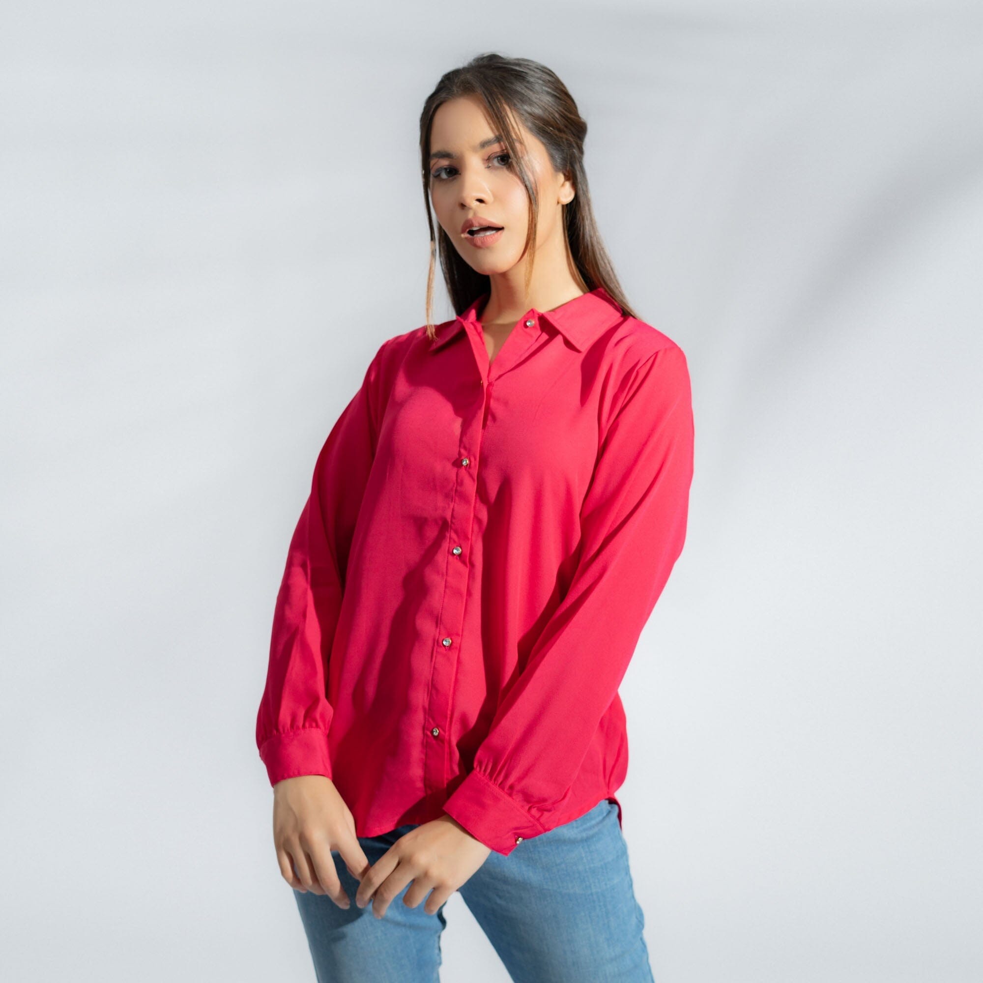 East West By Polo Republica Women's Button Down Shirt Women's Casual Top East West 