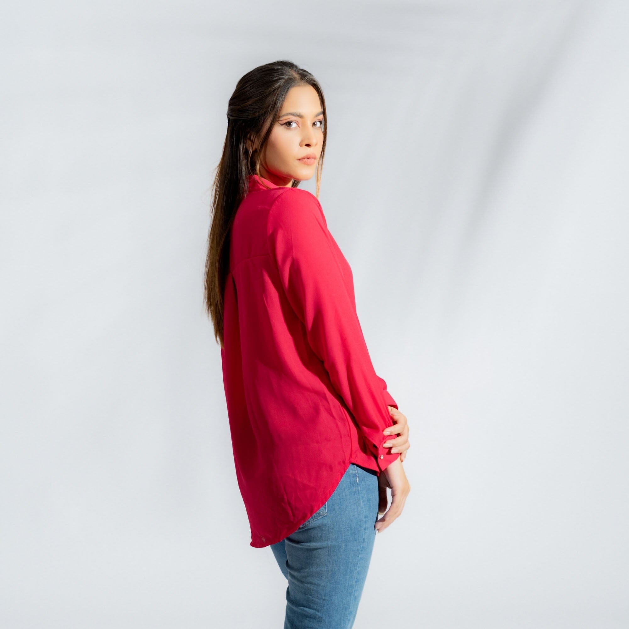 East West By Polo Republica Women's Button Down Shirt Women's Casual Top East West 