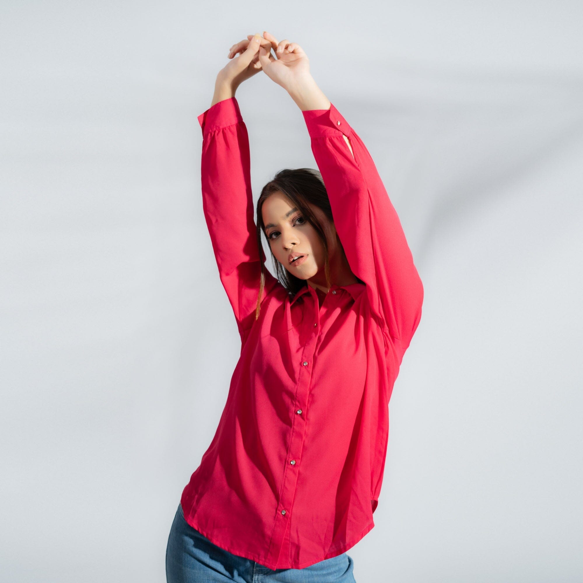 East West By Polo Republica Women's Button Down Shirt Women's Casual Top East West 