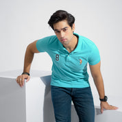 Polo Republica Men's Signature Pony & 8 Embroidered Short Sleeve Polo Shirt Men's Polo Shirt Polo Republica 