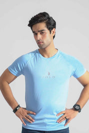 Polo Republica Men's Polo Pony & Back Stripes Activewear Tee Shirt