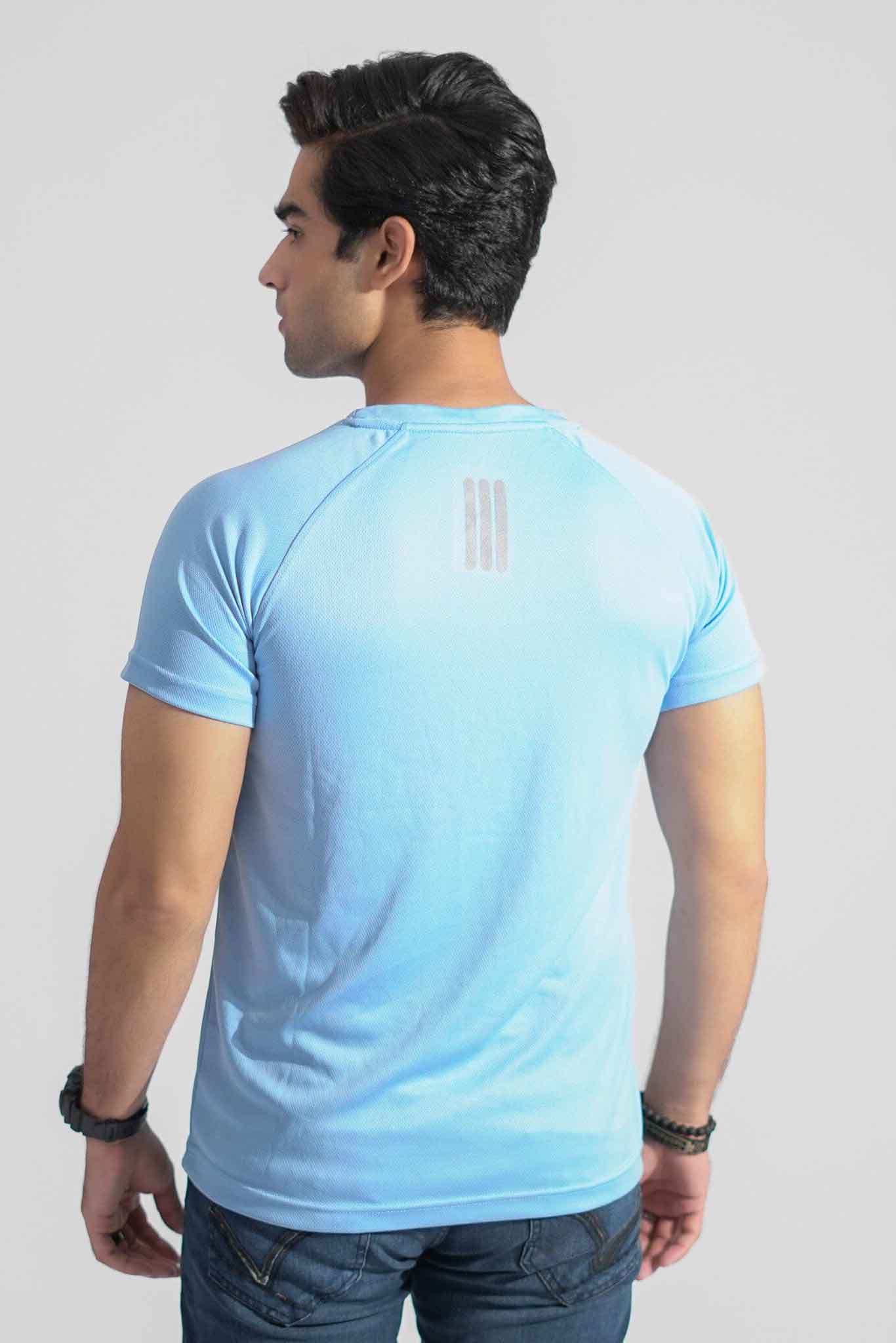 Polo Republica Men's Polo Pony & Back Stripes Activewear Tee Shirt