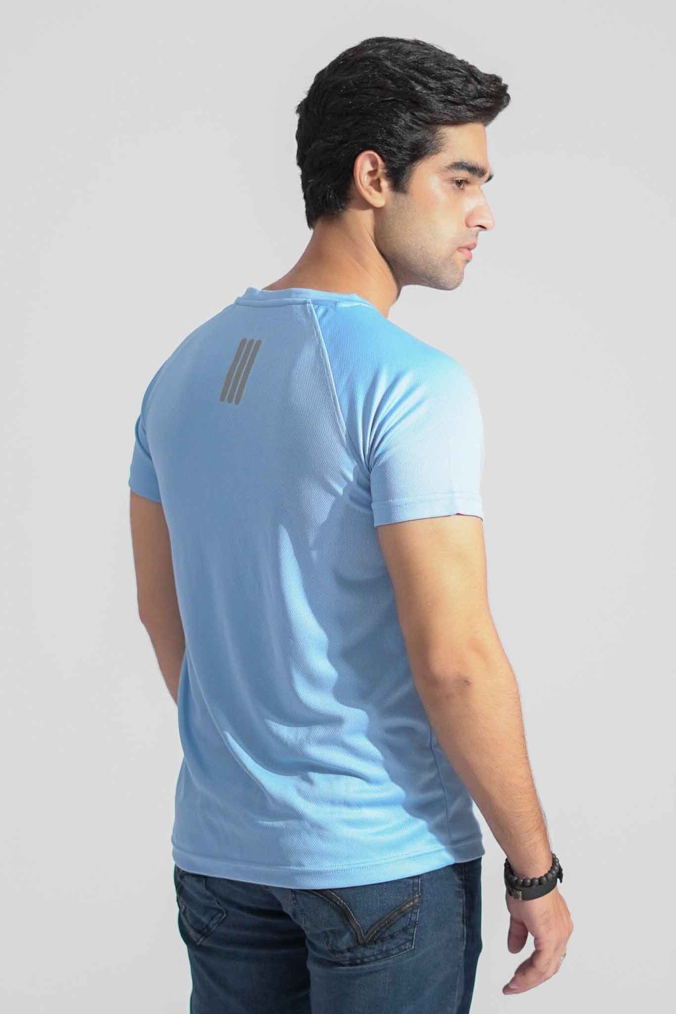 Polo Republica Men's Polo Pony & Back Stripes Activewear Tee Shirt