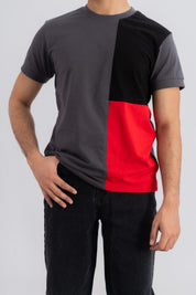 Polo Republica Men's Double Contrast Panel Short Sleeve Tee Shirt Men's Tee Shirt Polo Republica 