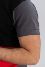 Polo Republica Men's Double Contrast Panel Short Sleeve Tee Shirt Men's Tee Shirt Polo Republica 