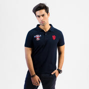 Polo Republica Men's Leo Club Embroidered Short Sleeve Polo Shirt Men's Polo Shirt Polo Republica Navy S 