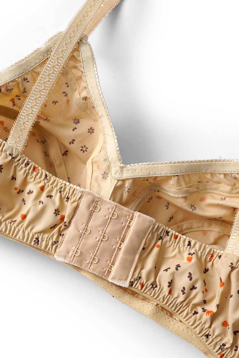 Women's Floral Basic Cotton Bra