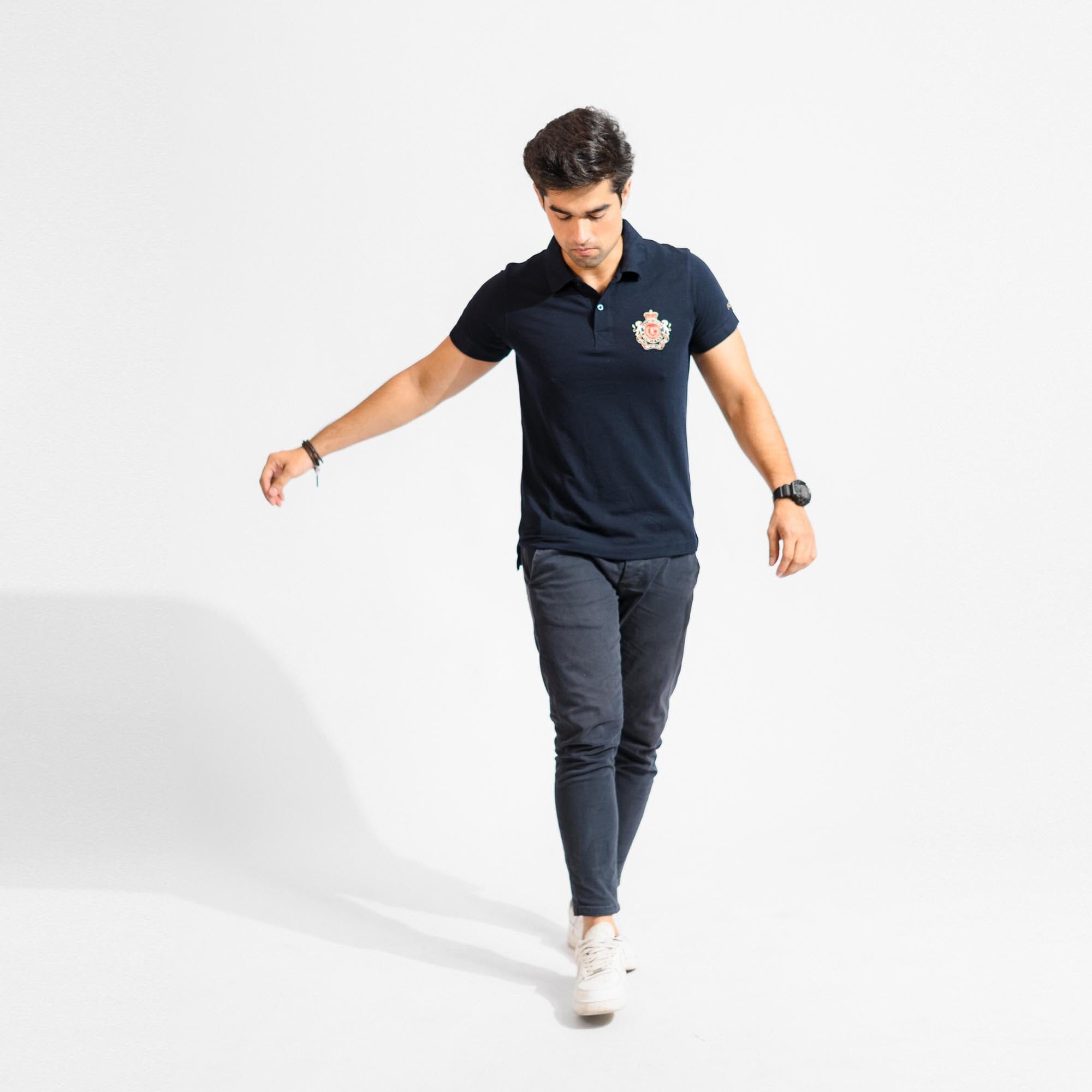 Polo Republica Men's Lion Crest & 5 Polo Embroidered Short Sleeve Polo Shirt Men's Polo Shirt Polo Republica 