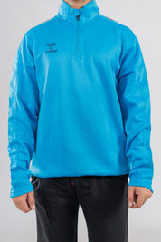 Hummel Men's Shoulder Arrow Activewear Quarter Zipper Sweat Shirt Men's Jacket HAS Apparel 