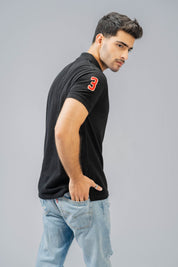 Polo Republica Men's Maple Leaf & 3 Embroidered Short Sleeve Polo Shirt Men's Polo Shirt Polo Republica 