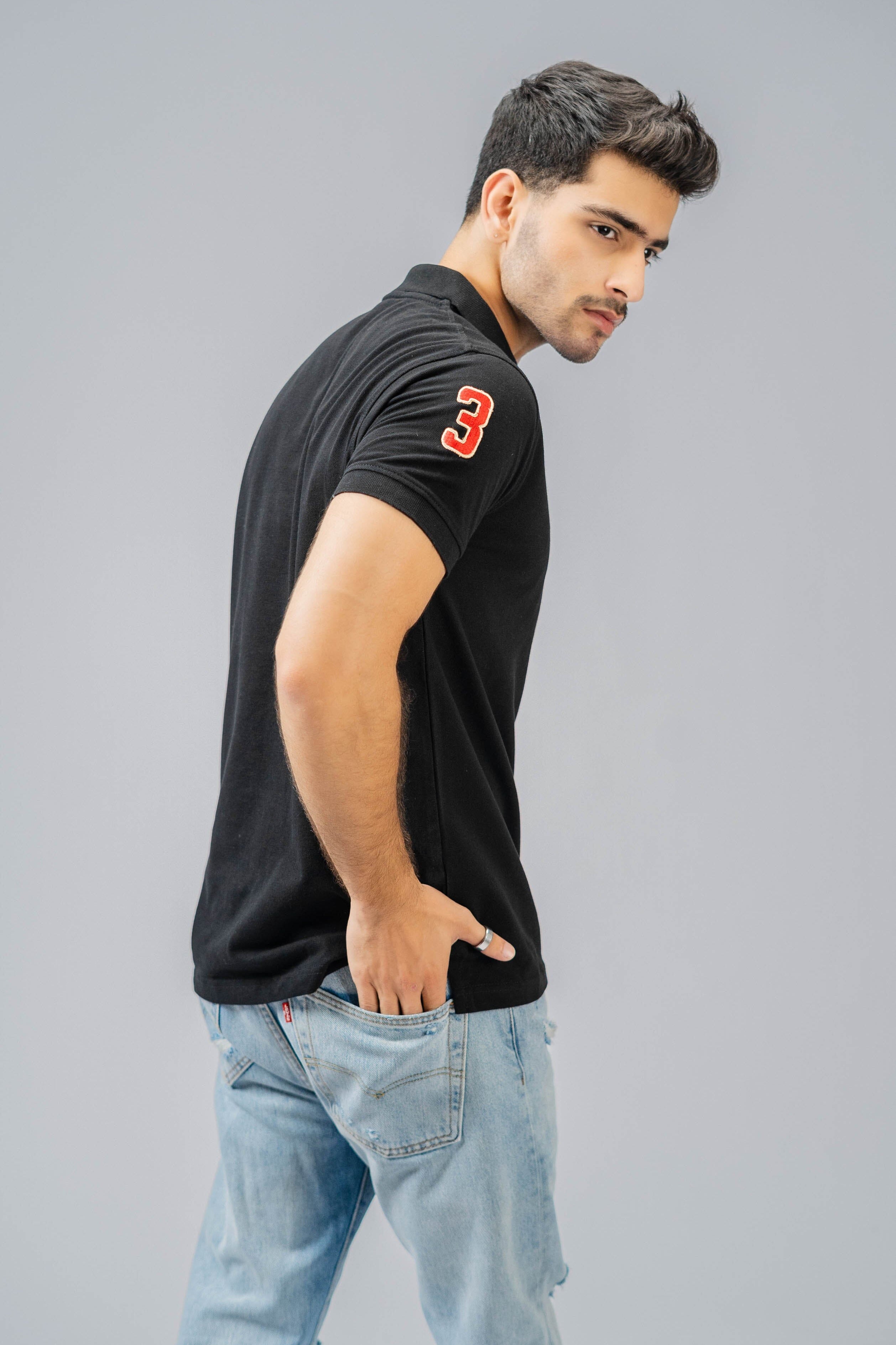 Polo Republica Men's Maple Leaf & 3 Embroidered Short Sleeve Polo Shirt Men's Polo Shirt Polo Republica 