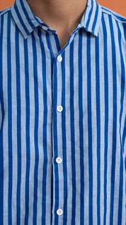 Gravity Men's Striped Slim Fit Casual Shirt