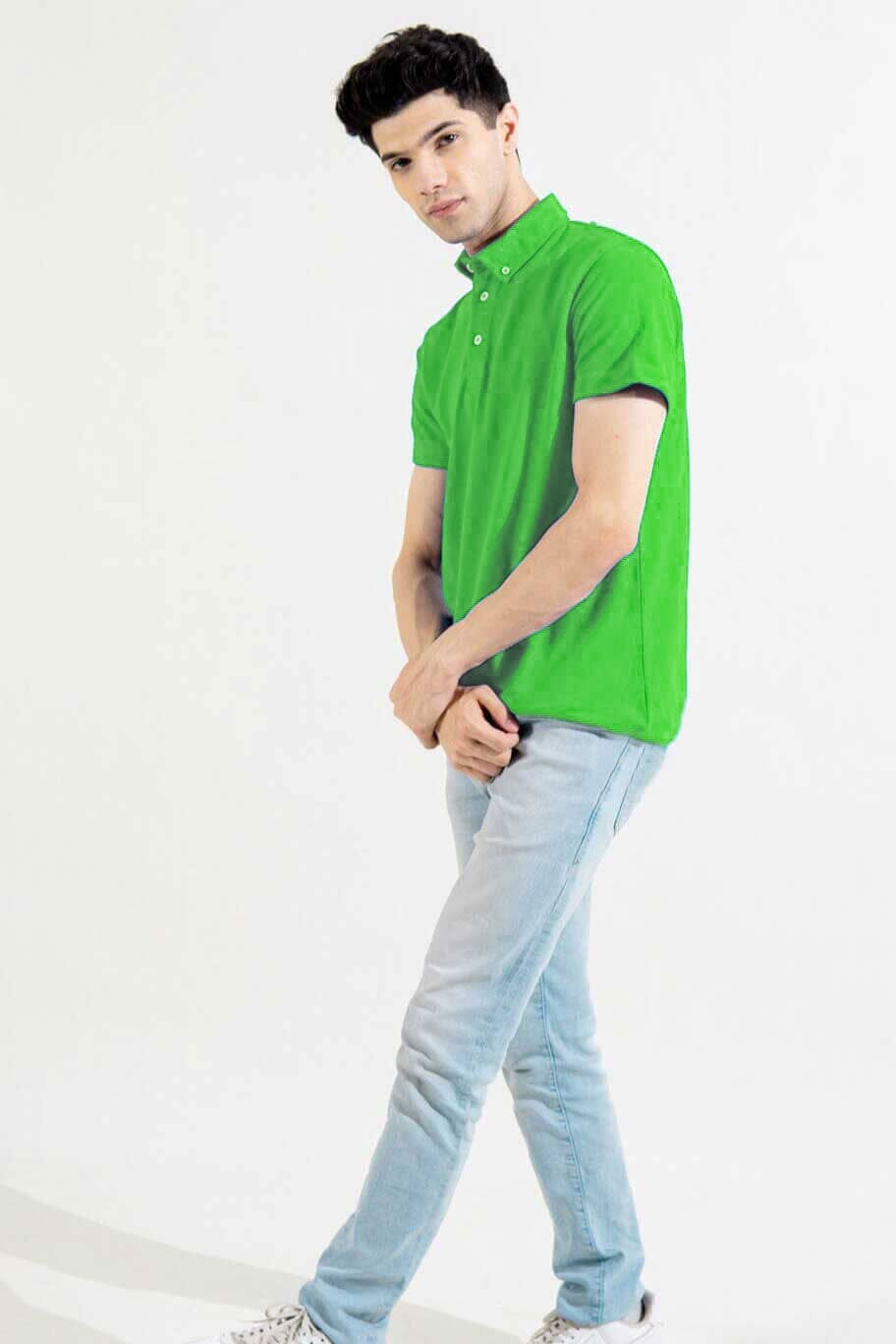Polo Republica Men's Jetson Button Down Minor Fault Polo Shirt