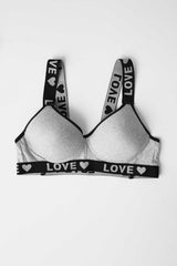 Yuluoting Women's Love Sports Padded Bra