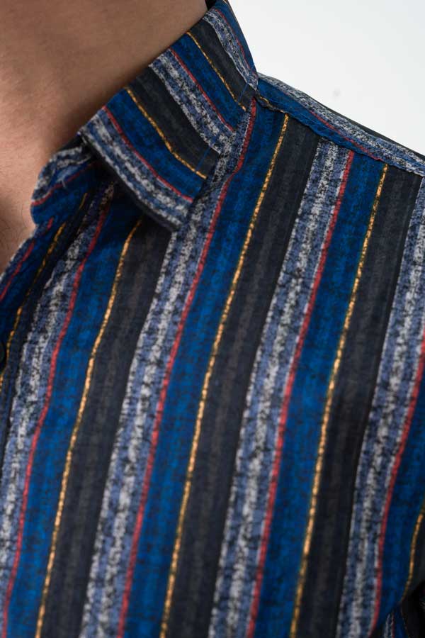 Scanners Men's Striped Premium Casual Shirt