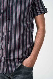 Scanners Men's Striped Casual Shirt