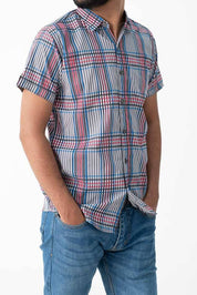Scanners Men's Plaid Casual Shirt