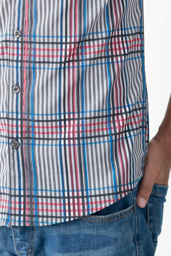 Scanners Men's Plaid Casual Shirt