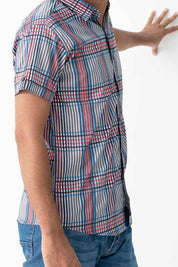 Scanners Men's Plaid Casual Shirt