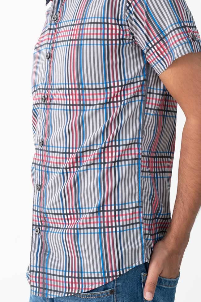 Scanners Men's Plaid Casual Shirt