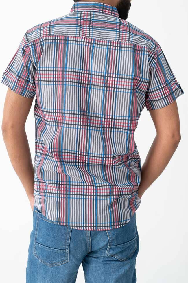 Scanners Men's Plaid Casual Shirt