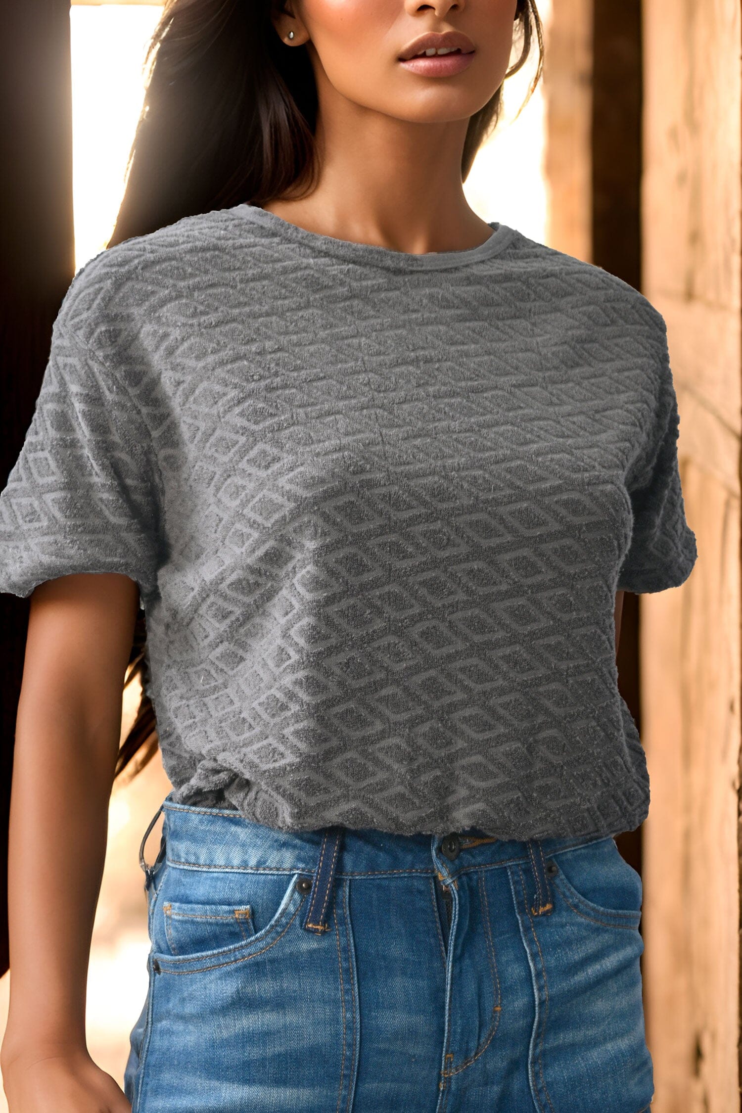 Max 21 Women's Minsk Style Short Sleeve Tee Shirt Women's Tee Shirt SZK 