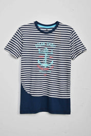 Navy & White