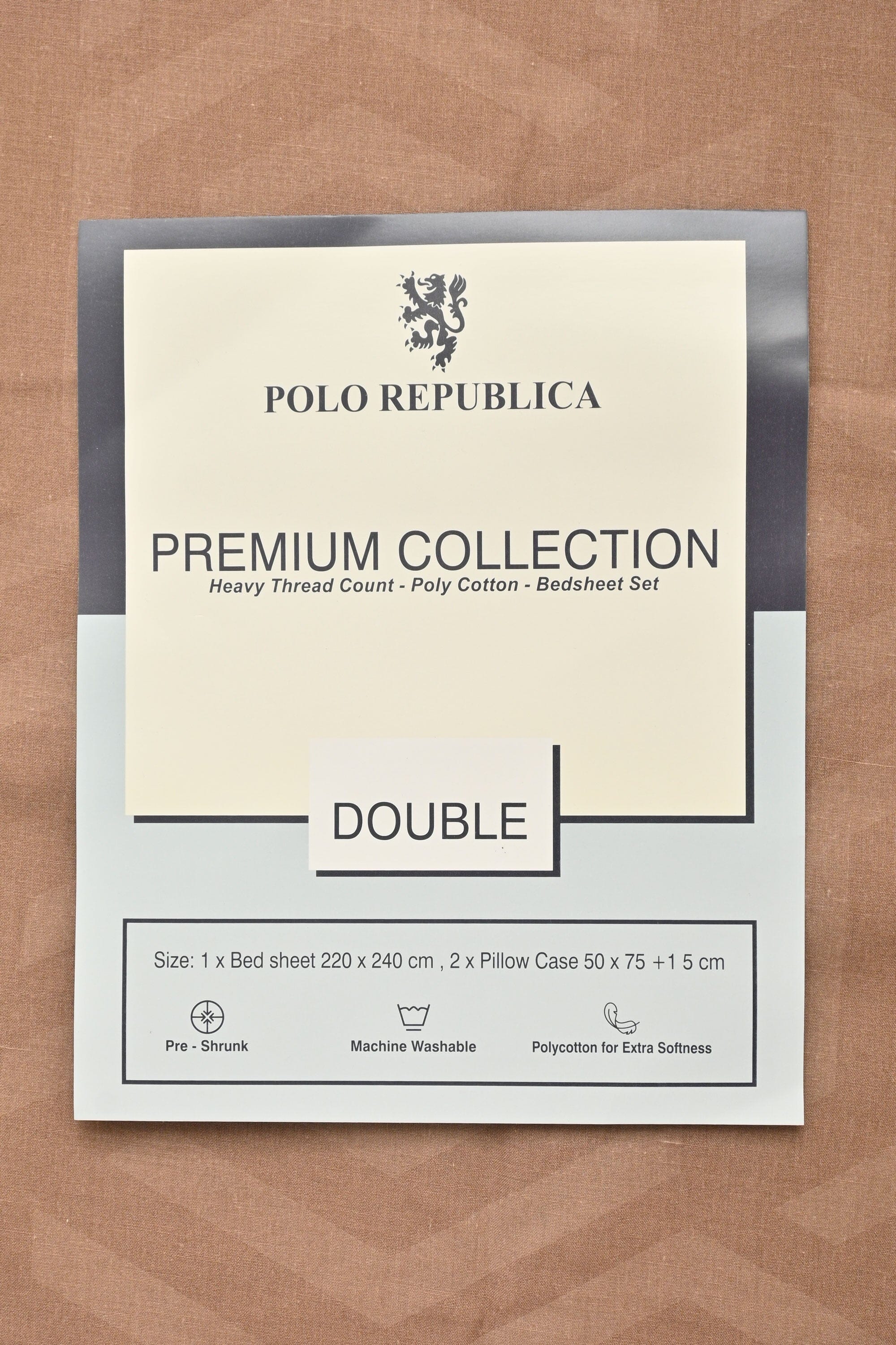 Polo Republica Silkeborg Premium Collection 3 Piece Double Bed Sheet Bed Sheet Fiza 
