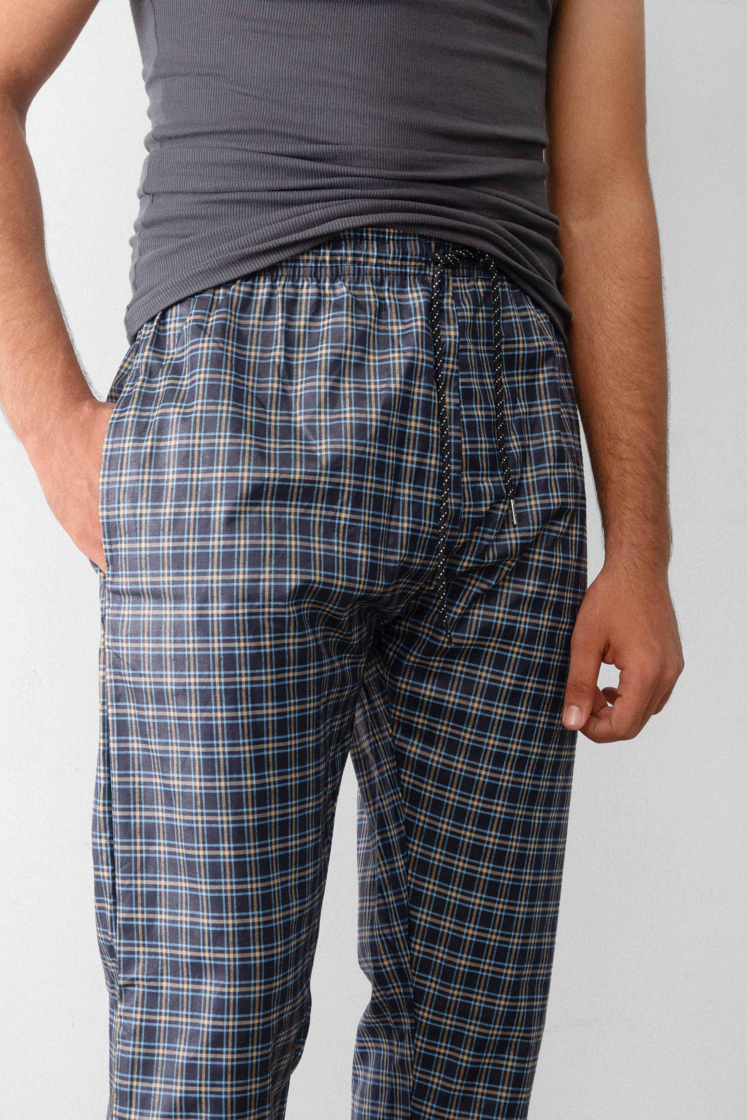 Max 21 Men's Calais Check Loungewear Trousers