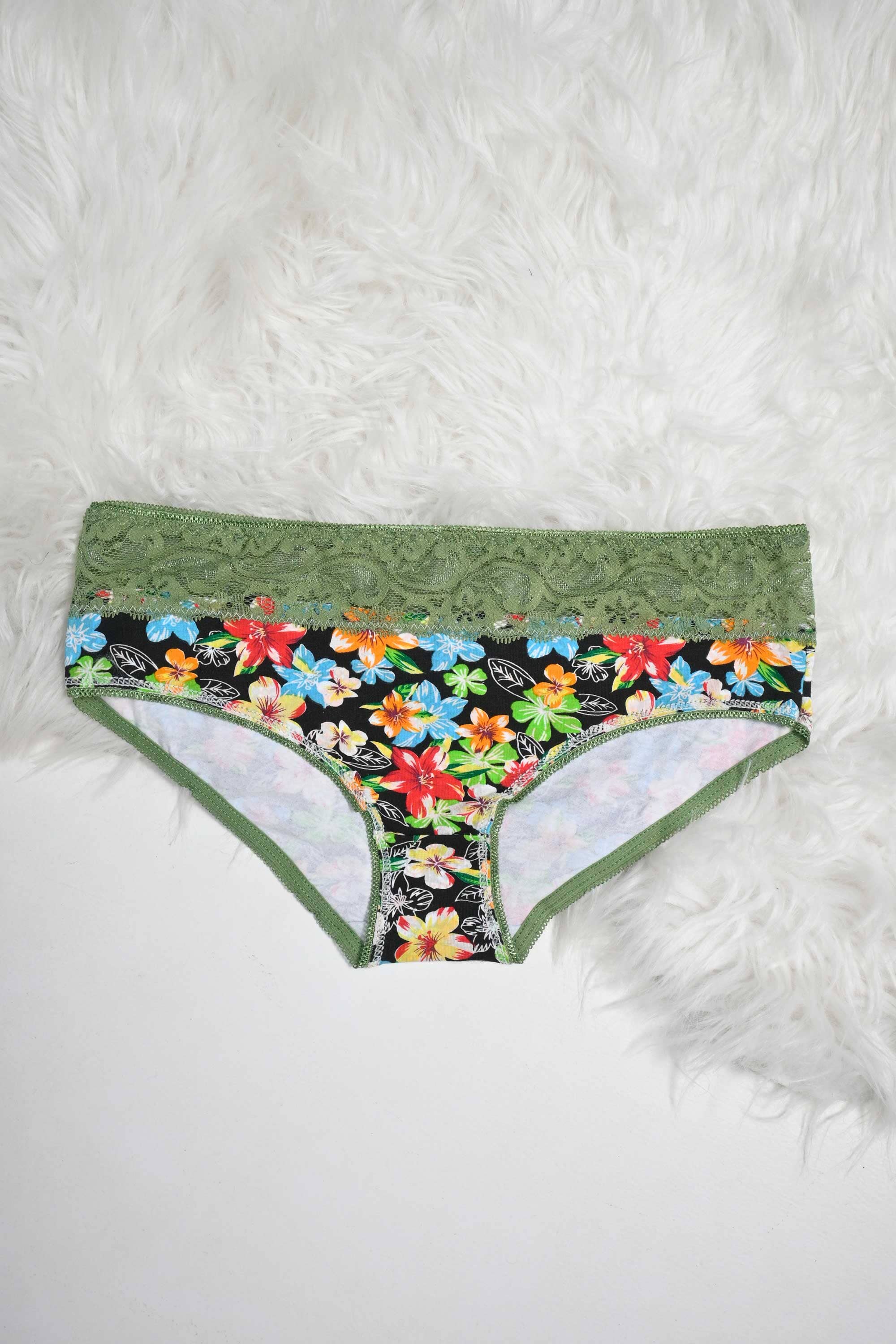 Intimate Women's Floral Printed Highwaist Underwear Women's Underwear Cash Purchase Kamran Mushtaq D3 30-34 
