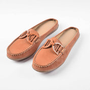 Women's Touro Style Open Back Moccasin Shoes Women's Shoes SNAN Traders Mustard EUR 35 