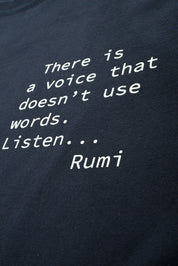 Polo Republica Men's Rumi Quote Printed Crew Neck Minor Fault Tee Shirt