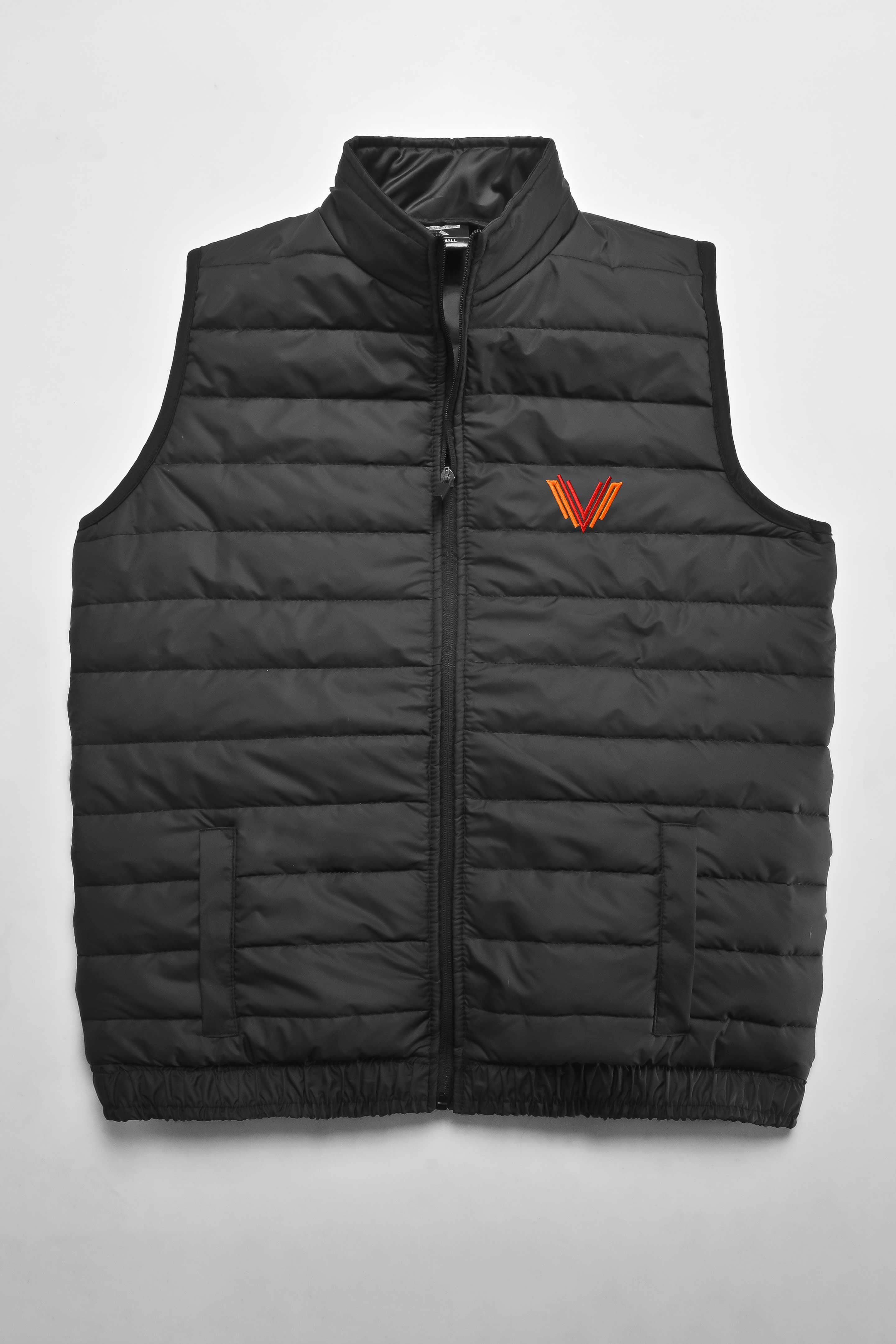 The Burnt Soul Men's Bristol Embroidered Sleeveless Puffer Gilet Men's Gilet IBT 