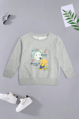 Rabbit Skins Kid's Bear Cool Printed Fleece Sweatshirt