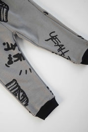 Lefties Boy's Yeah Bro Awesome Printed Fleece Minor Fault Jogger Pants Boy's Sweat Pants SNR 