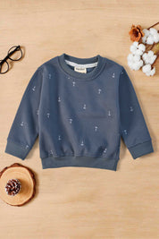 Tiny Teen Kid's Anchor Printed Fleece Sweat Shirt Kid's Sweat Shirt SNR 