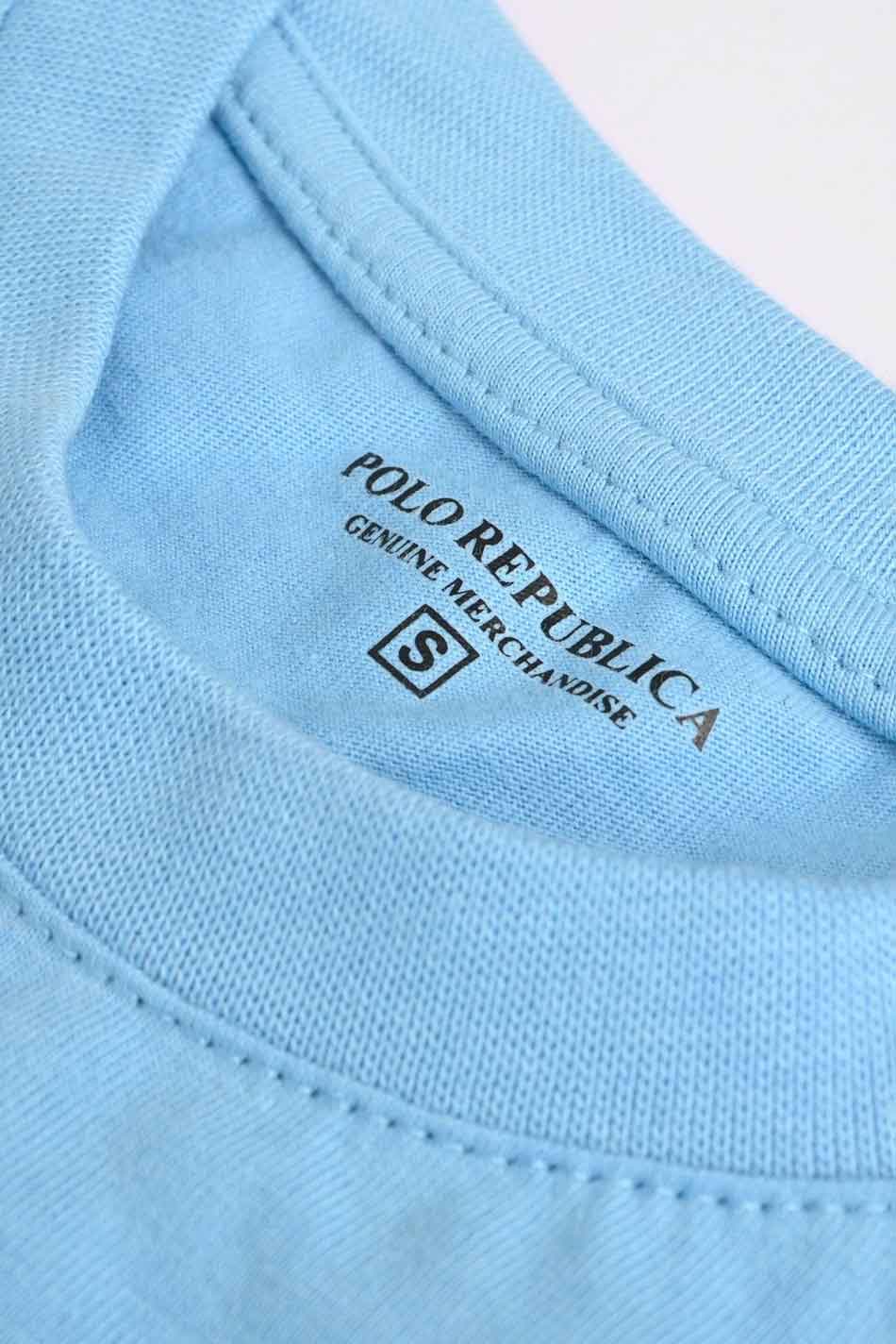 Polo Republica Men's Never Too Late Printed Crew Neck Tee Shirt