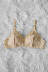 Five Star Women's Breathable Embroidered Cotton Bra