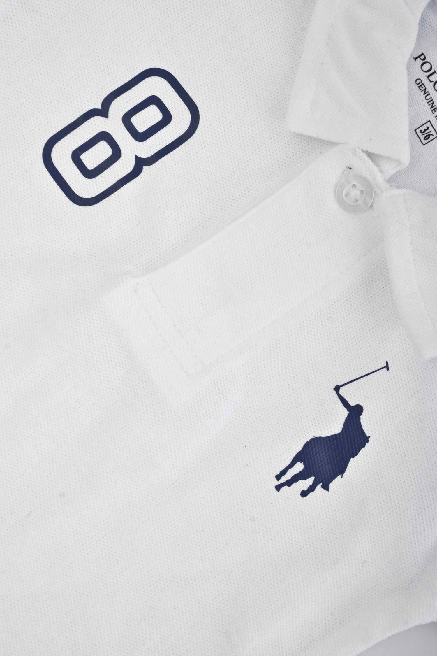 Polo Republica Signature Pony & 8 Printed Short Sleeve Baby Romper Romper Polo Republica 