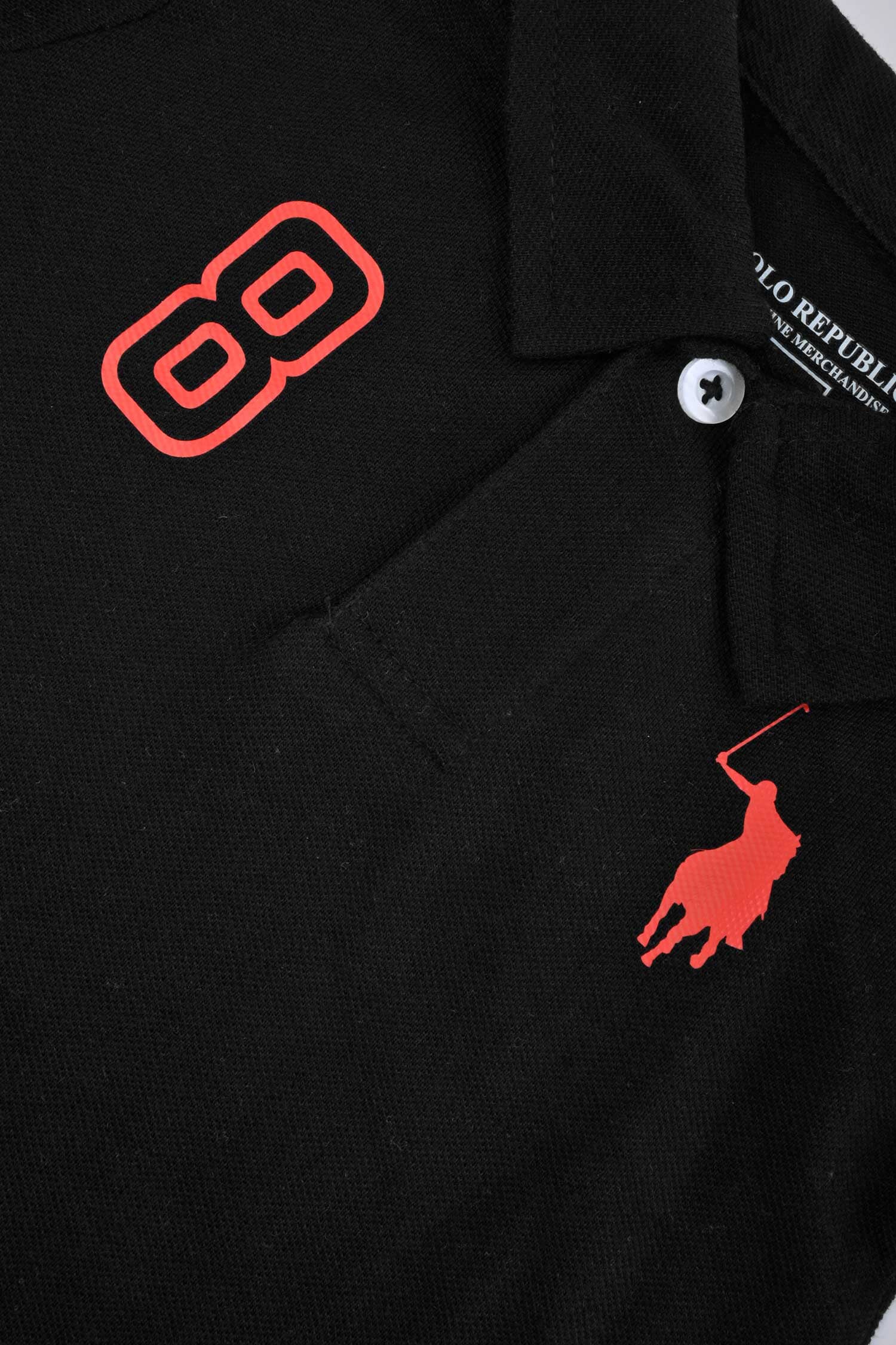 Polo Republica Signature Pony & 8 Printed Short Sleeve Baby Romper Romper Polo Republica 