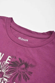 Hudson Girl's One Day At Time Printed Minor Fault Tee Shirt Girl's Tee Shirt HAS Apparel 
