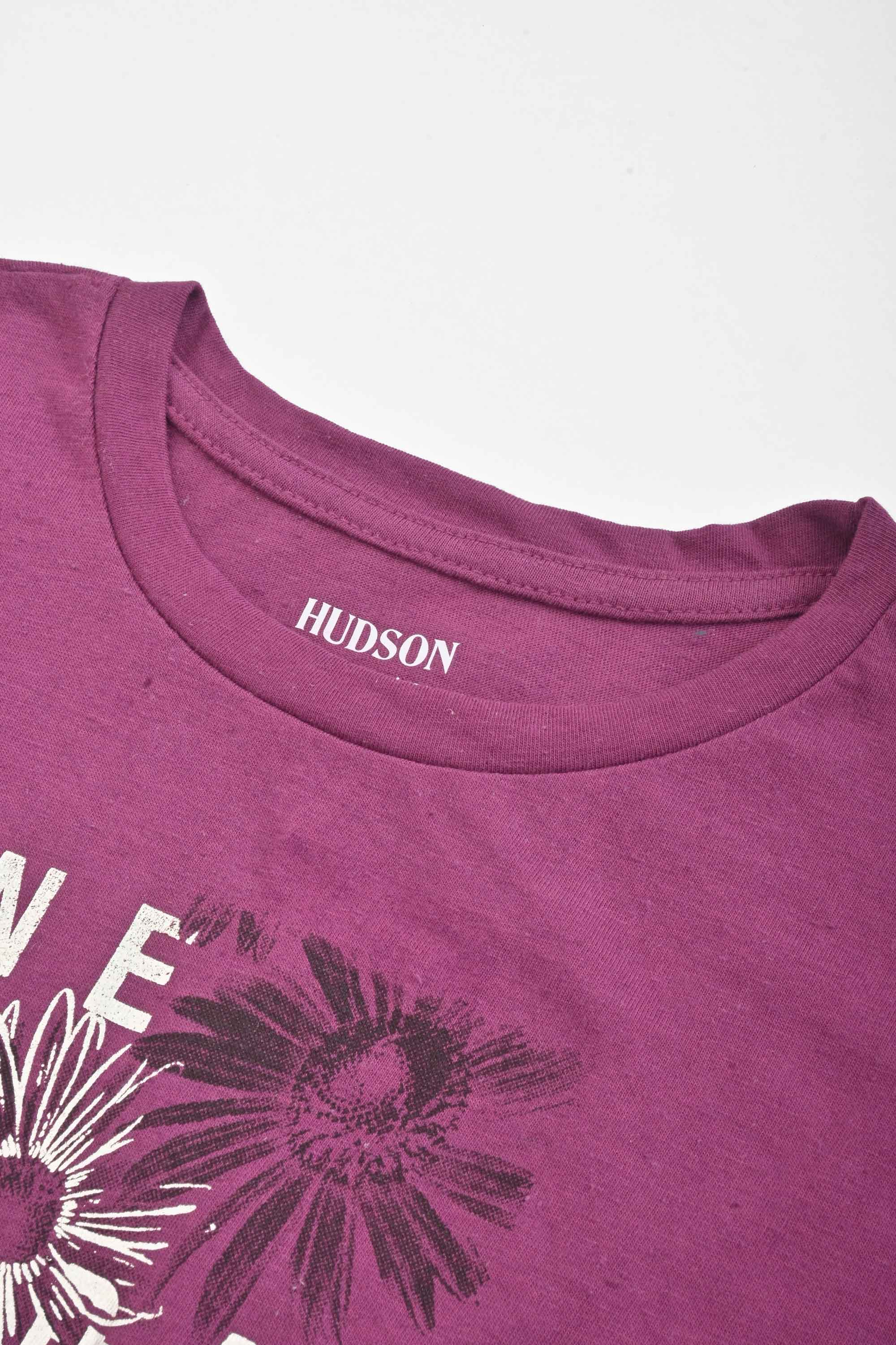 Hudson Girl's One Day At Time Printed Minor Fault Tee Shirt Girl's Tee Shirt HAS Apparel 