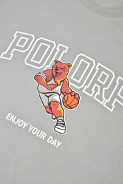 Polo Republica Men's Bear Basketball Printed Crew Neck Tee Shirt Men's Tee Shirt Polo Republica 